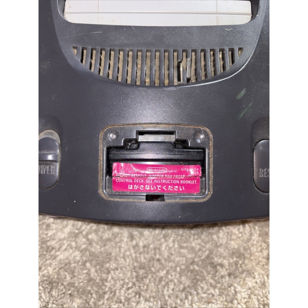 Nintendo 64 Home Console Tested / OEM power Cord And WWF‎ Attitude - Picture 3 of 8
